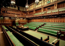 The House of Commons completely empty