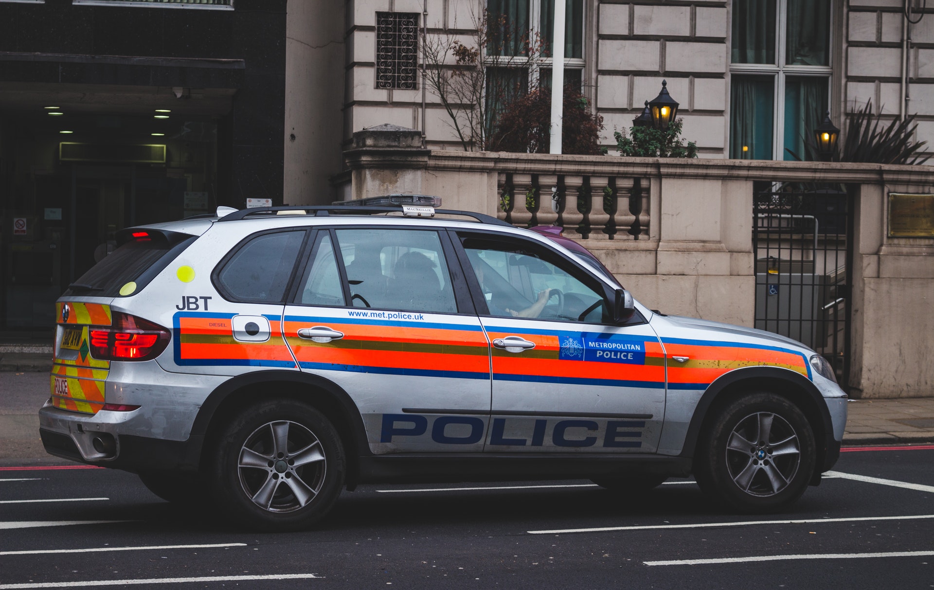 UK police jeep