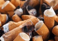 ashtray full of cigarette buds