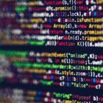 Colourful coding on a monitor