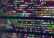 Colourful coding on a monitor
