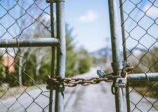 Chain locked fence