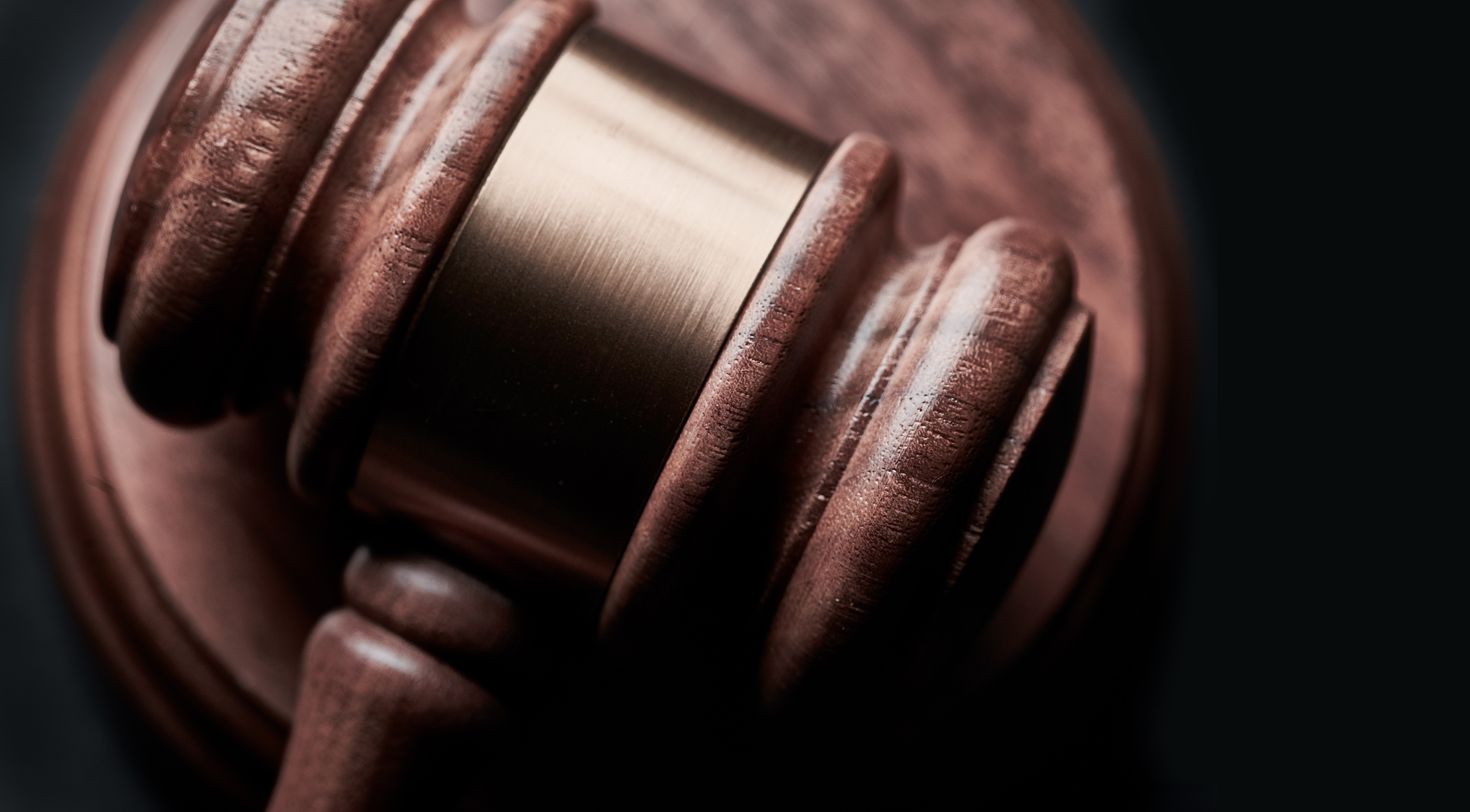 Close up of a gavel