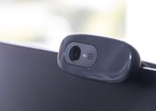 a web camera on a laptop monitor