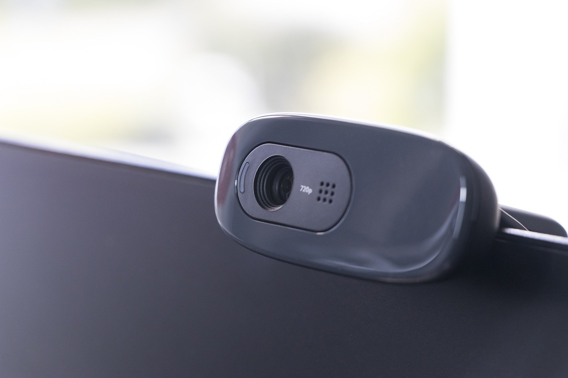 a web camera on a laptop monitor